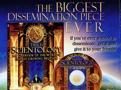 This is Scientology DVD Promo piece.